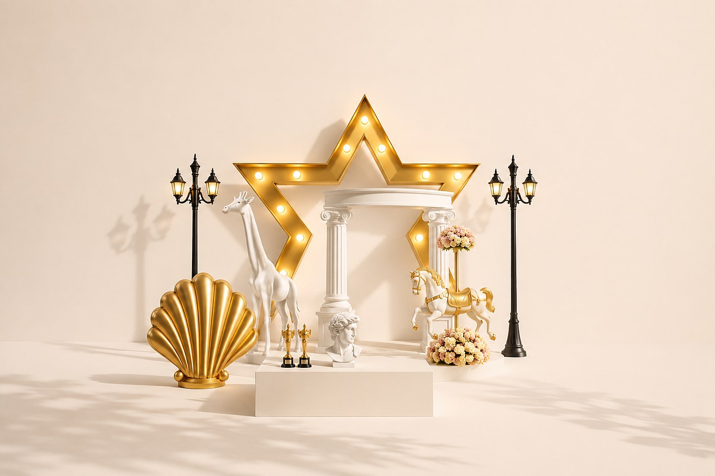 Escenografía y props para eventos — Staff